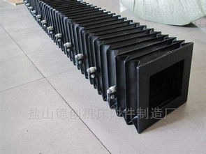 自定銑床橫梁風琴式伸縮防塵折布 鹽山德創(chuàng)機床附件制造廠的專業(yè)解決方案
